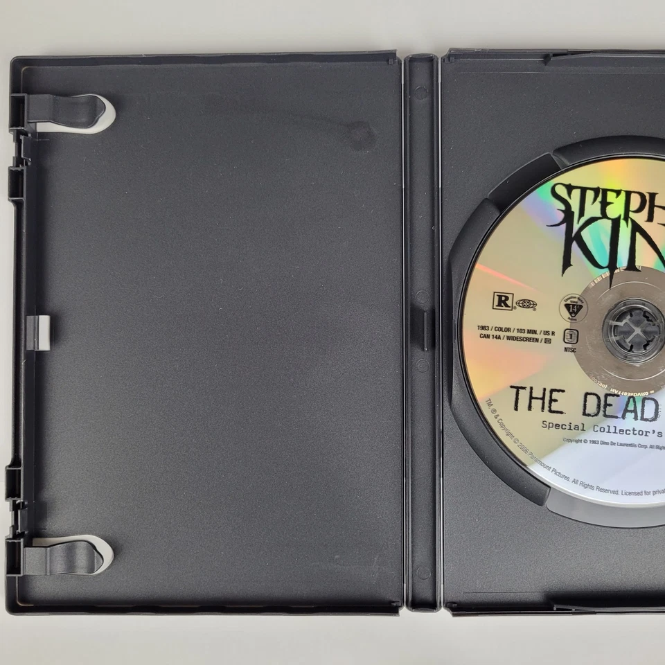 The Dead Zone DVD 1983 Stephen King David Cronenberg Christopher Walken Horror - Image 3 of 4