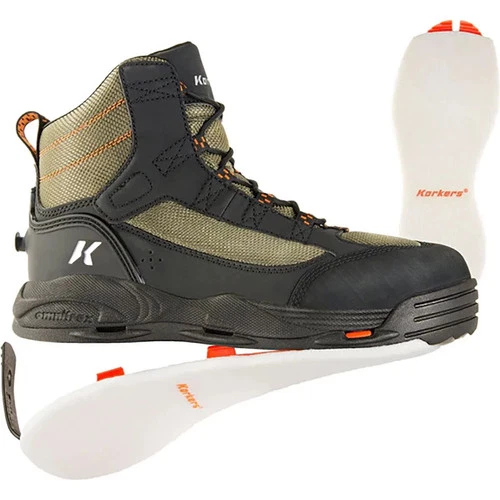 SIZE 10 KORKERS GREENBACK WADING FISHING BOOT WITH FELT SOLES - Picture 1 of 1