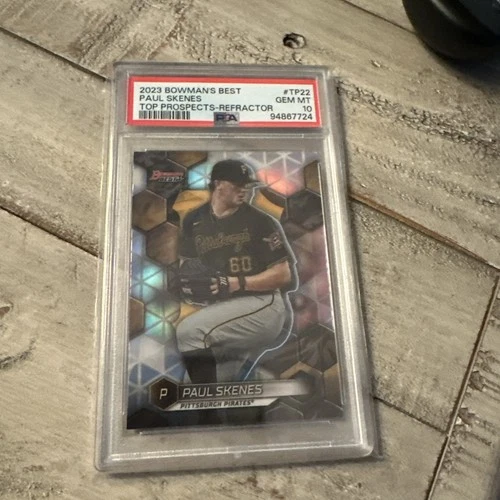 2023 Bowman's Best - Top Prospects Refractor #TP-22 Paul Skenes (RC) PSA 10