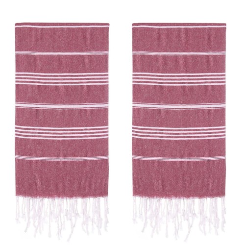 Turkish Beach Towel Set of 2 (38" x 71") | 100% Cotton Extra Large Turkish Towel - Picture 16 of 245