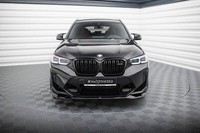 Front Ansatz V.2 FüR BMW X3 M F97 Facelift Schwarz Spoilerlippe Schwert Spoiler