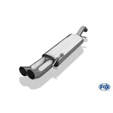 FOX Sportauspuff Komplettanlage ab Kat. VW Corrado 2.0l 100kW 2.9l 2 x 76mm DTM