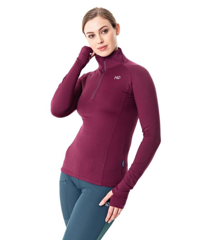 Horseware Thea Tech Quarter Zip Fleece Long Sleeve Shirt Beetroot or Teal
