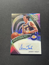Jerry West AUTO 2019-20 Panini Spectra Prizm Auto Lakers Radiant SP LOGO /49