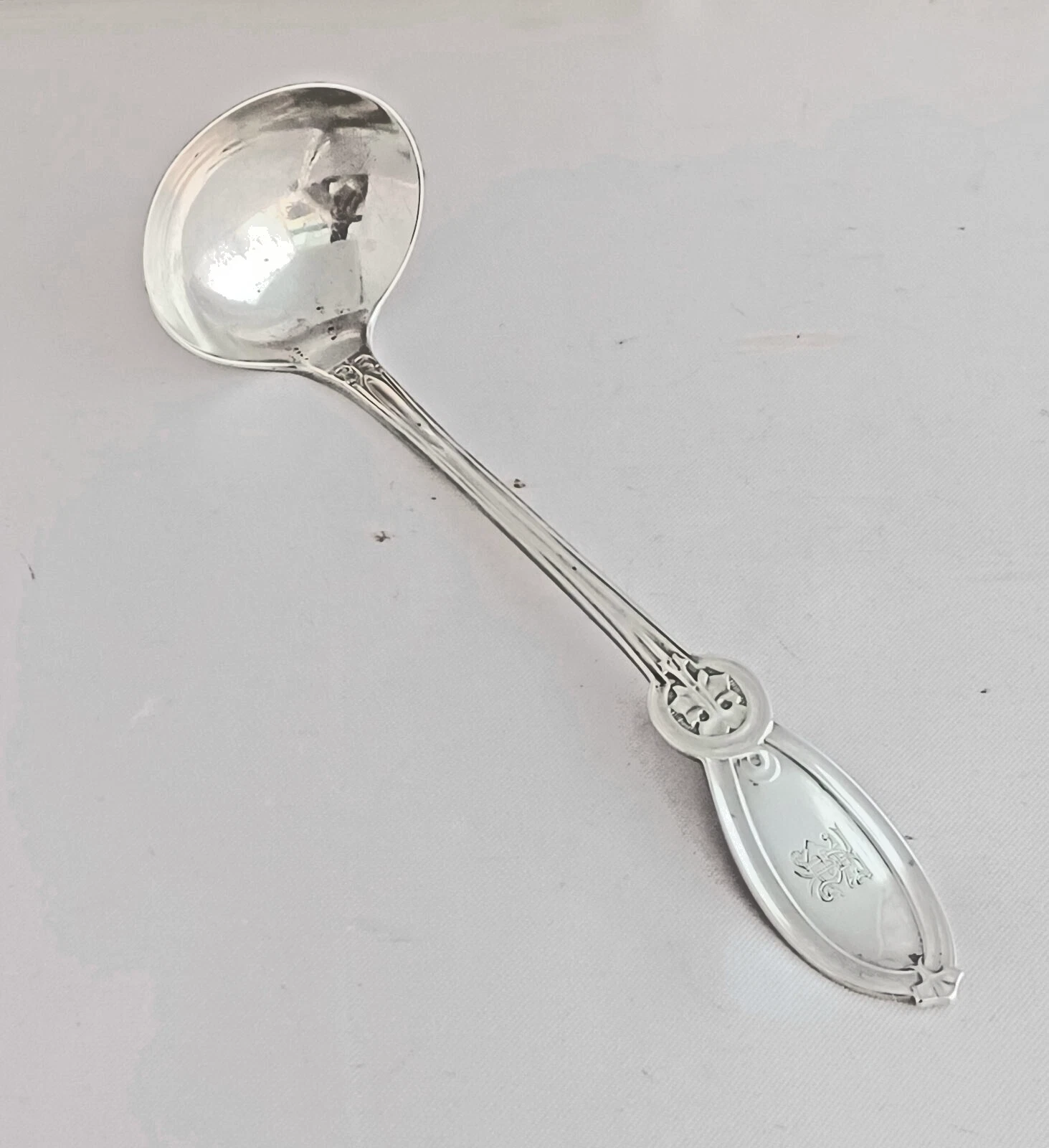 Union by Wendt Sterling Cream Sauce Ladle-mono'd 6 1/2"