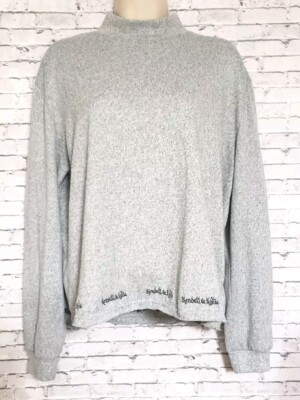 Kendall Kylie For OVS Size Large Heathered Gray Sweater Name