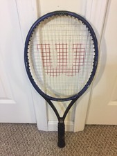 Wilson Graphite Quad 110 OverSize Tennis Racket Grip 4 3/8 Powerful Control Nice