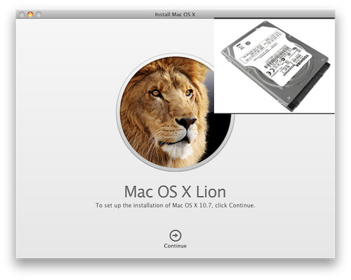 APPLE 500GB 2.5 SATA FESTPLATTE MACBOOK PRO MAC 2006 2007 2008 + OS X LION