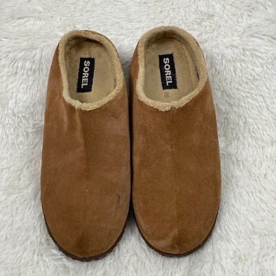 Sorel Slipper Lanner Ridge II Shoes Youth Girls Boys Size Suede Camel  Brown