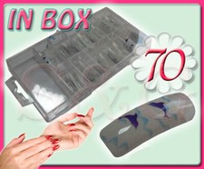 BELLISSIME TIP TIPS MANI DECORATE IN BOX RICOSTRUZIONE UNGHIE GEL UV NAIL ART