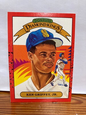 Ken Griffey Jr. Diamond Kings 1989 Donruss Rookie Card