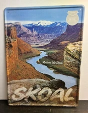 Vintage Skoal Chewing Tobacco metal store sign 1990, Man Cave Or Garage Sign