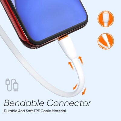 VIDVIE USB To IPhone Long Size Cable Charger Data Charging Cable 3/7/10FT - Foto 1