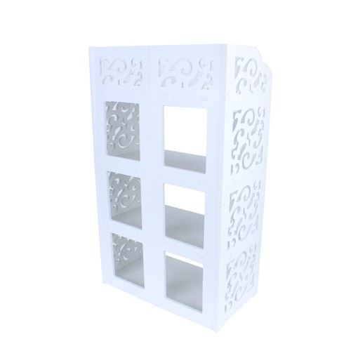 Zapatero 3/4/5 Niveles Caja Cajones Estante de Almacenamiento Madera Plástico Placa Estante - Imagen 10 de 15