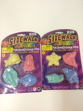 SIDEWALK ARTIST "FUN SHAPES" CHALK STICKS Fruit Veggies Animal Shaped CSC-A