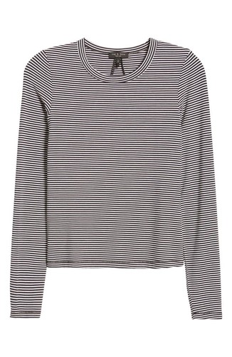 NWOT $178 rag & bone Luca Stripe Long Sleeve T-Shirt S - Picture 3 of 5