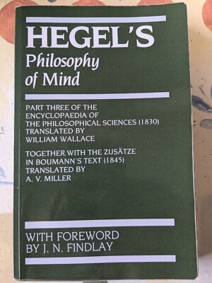 Hegel's Philosophy of Mind by G. W. F. Hegel 
