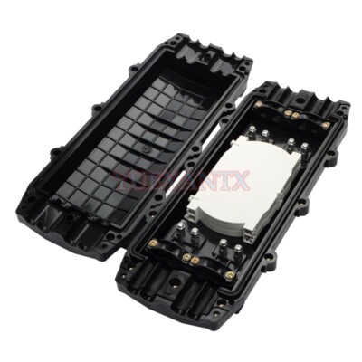 144 Core Horizontal Fiber Optic Splice 4 in 4 out Jointing Cable Box Closure Box