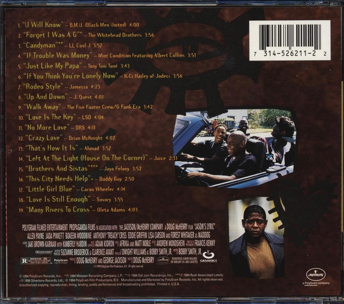 Various - Jason's Lyric Original Motion Picture Soundtrack CD