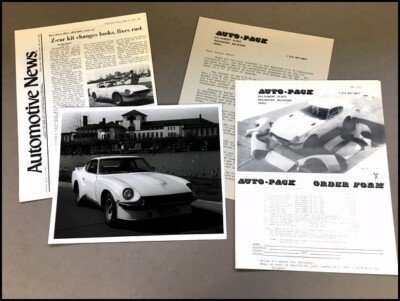 1977 American GTZ Datsun 240Z 1972 Sales Brochure and Letter Photo