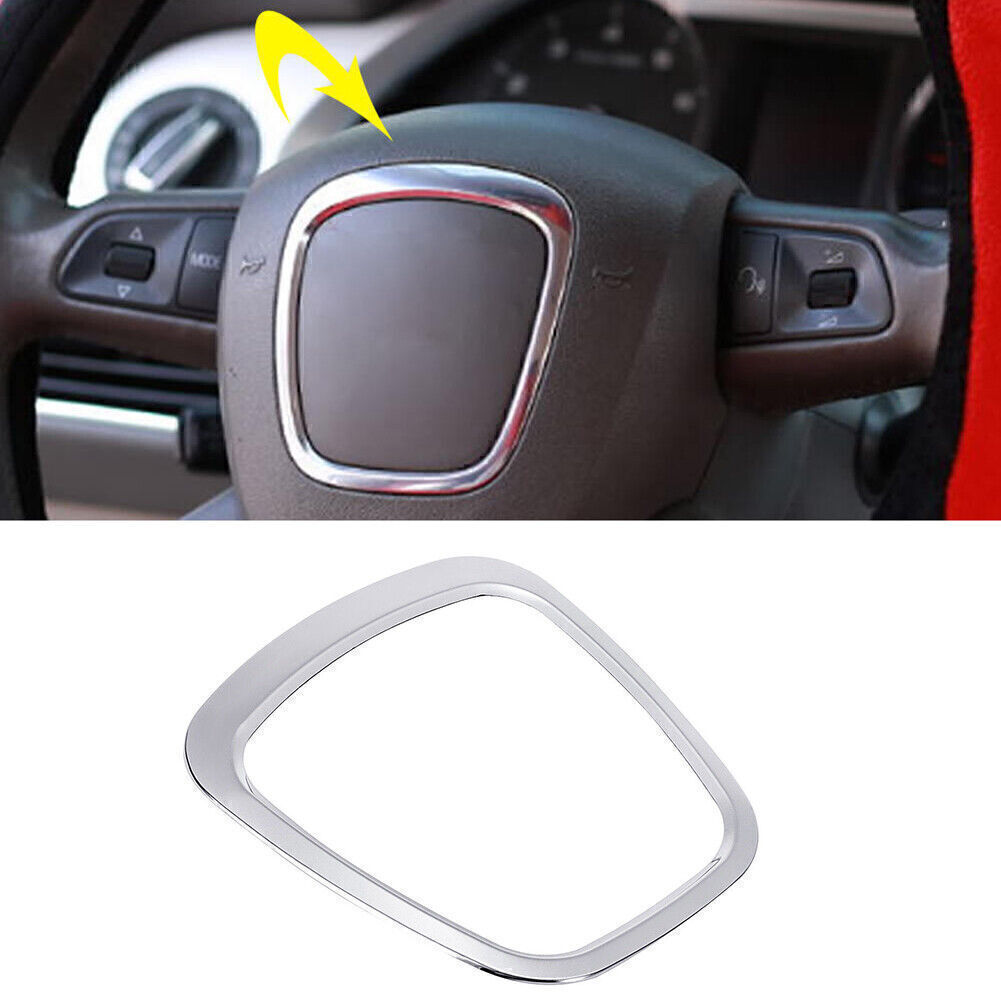 Audi Custom Aluminium Alloy Steering Wheel Cover Sticker Trim
