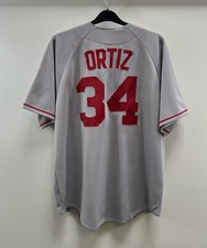 Boston Red Sox Ortiz 34 Away Baseball Jersey 2000’s Adults XL Majestic G397