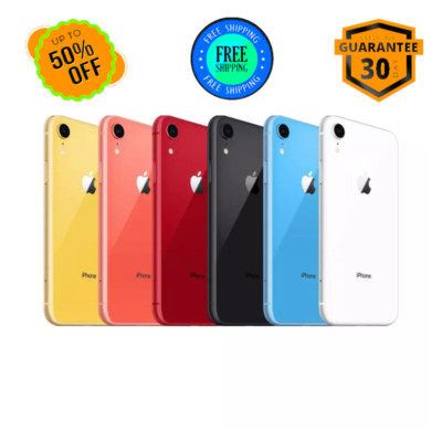 Apple iPhone XR 64GB Unlocked Verizon Coral/Blue/White iOS LTE
