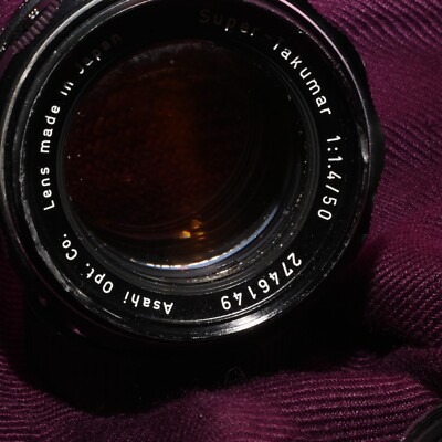 1 ASAHI PENTAX SUPER TAKUMAR 50MM F/1.4 MF CLEAN/ PLEASE READ! | eBay
