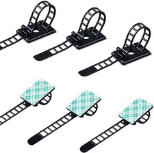 50 Pieces Cable Management Desk Wire Organizer Cable Ties Zip Ties Adhesive C...