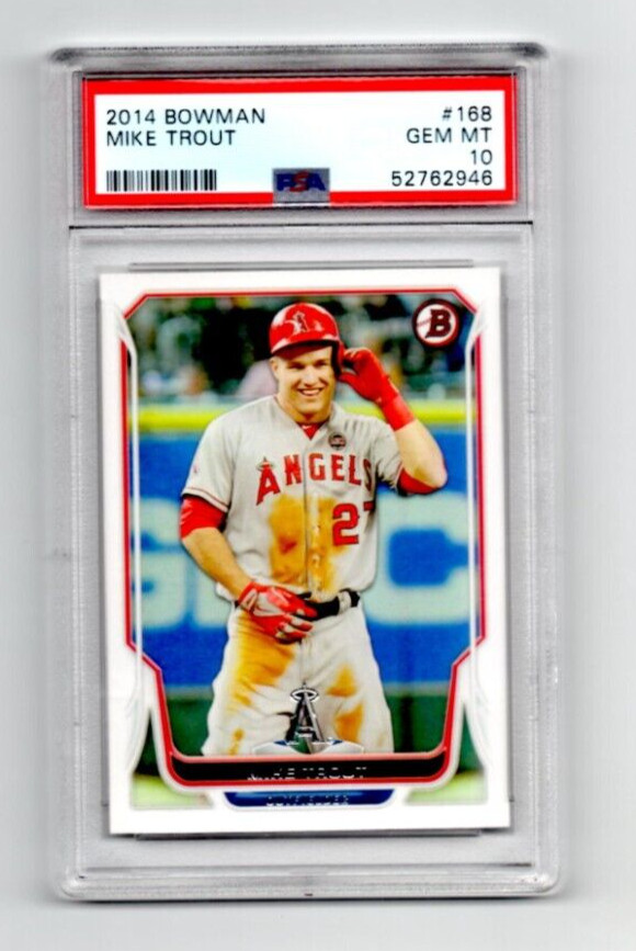 Bowman Mike Trout+Trout front