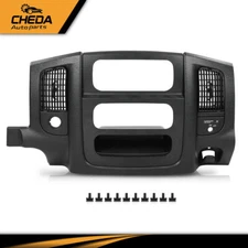 Fit For 2002-2005 Dodge Ram Center Dash Radio Trim Air Vent Bezel Panel Black