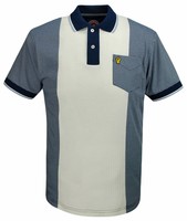 Mens Wigan Casino Stripe Panel Polo Shirt Mod Ska Wc 2021 - Navy Blue Mens Wigan Casino Stripe Panel Polo Shirt Mod Ska Wc 2021 - Navy Blue