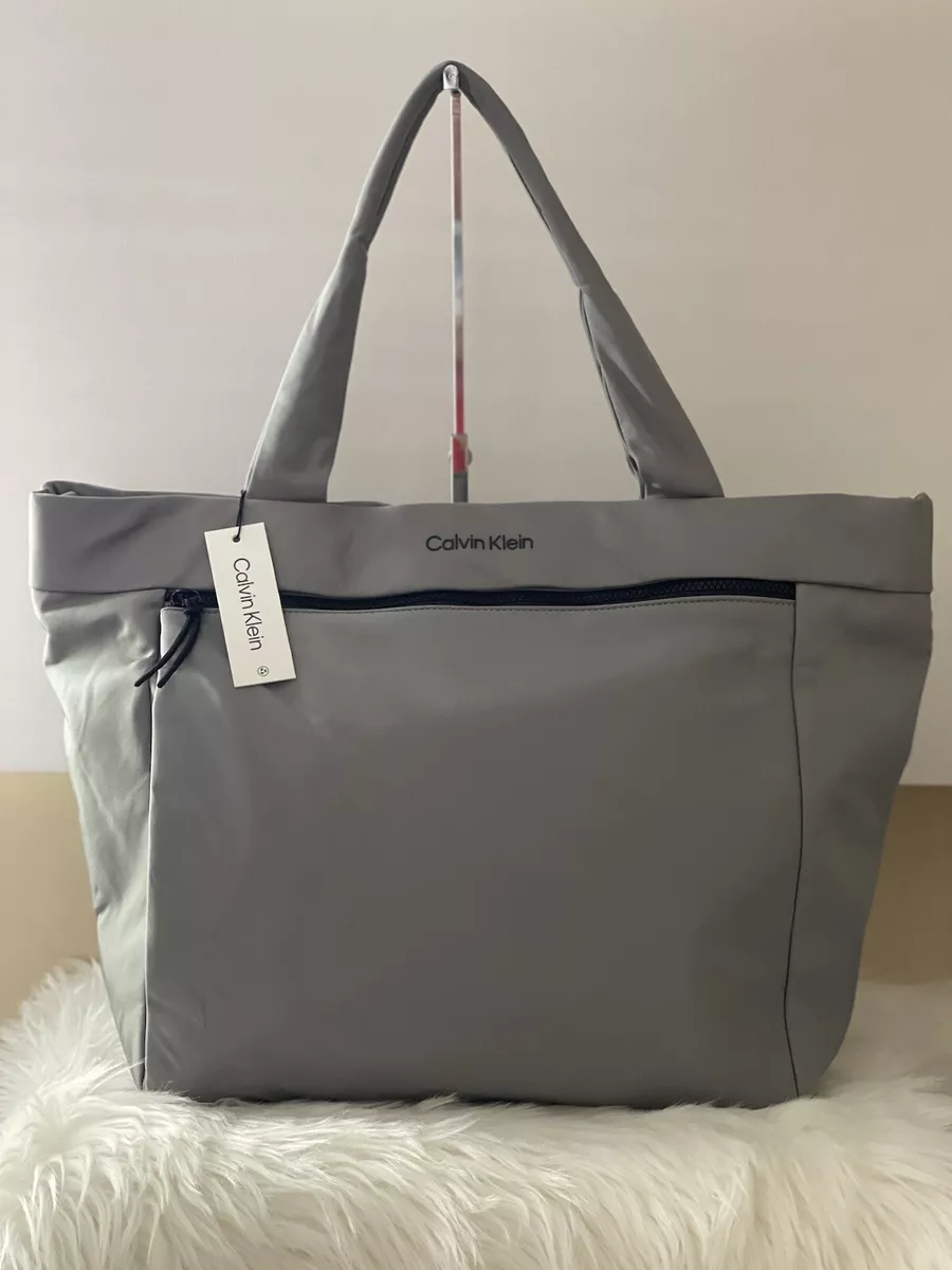 Calvin Klein Nylon Everyday Essential Small Tote Bag in Gray