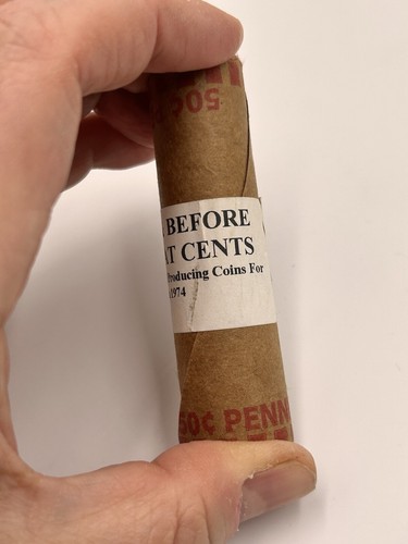 1945-S Showing OBW UNOPENED ROLL 50 SAN FRANCISCO Pre-1955 LINCOLN WHEAT CENTS!! - Picture 3 of 5