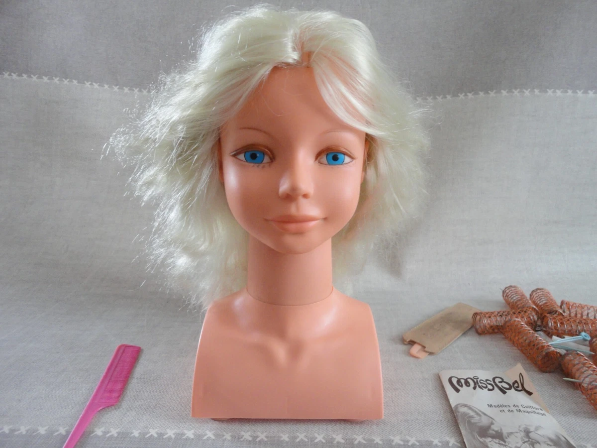 Tête à Coiffer Bella Ladybel – Années 70, Blonde, Vintage En Boîte (manque Accessoires)
