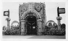 Vintage 1936 Grotto of the Redemption Front Gate 1930s Photo West Bend Iowa