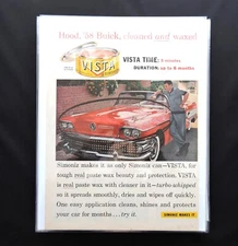 Simoniz Car Wax and 1958 Buick Multicolor Advertisement