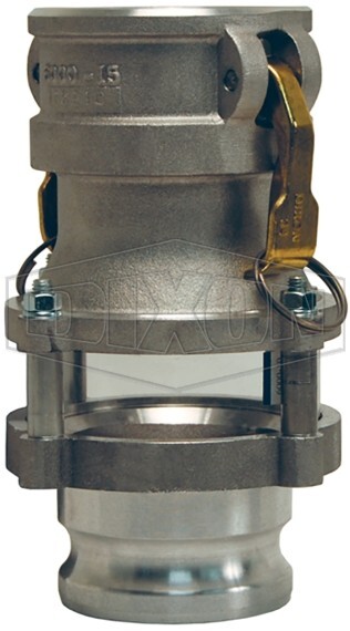 Dixon 3533CA Cam Groove In-Line Sight Glass Coupler Adapter for Enhanced Visibility