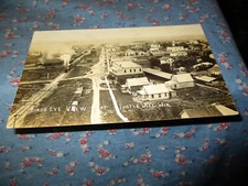 (1032) Old Postcard Postmark Unreadable Bird's Eye View of Turtle Lake Wis