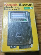 Kodak Ektron Model A Electronic Vintage Flash Unit With Original Box