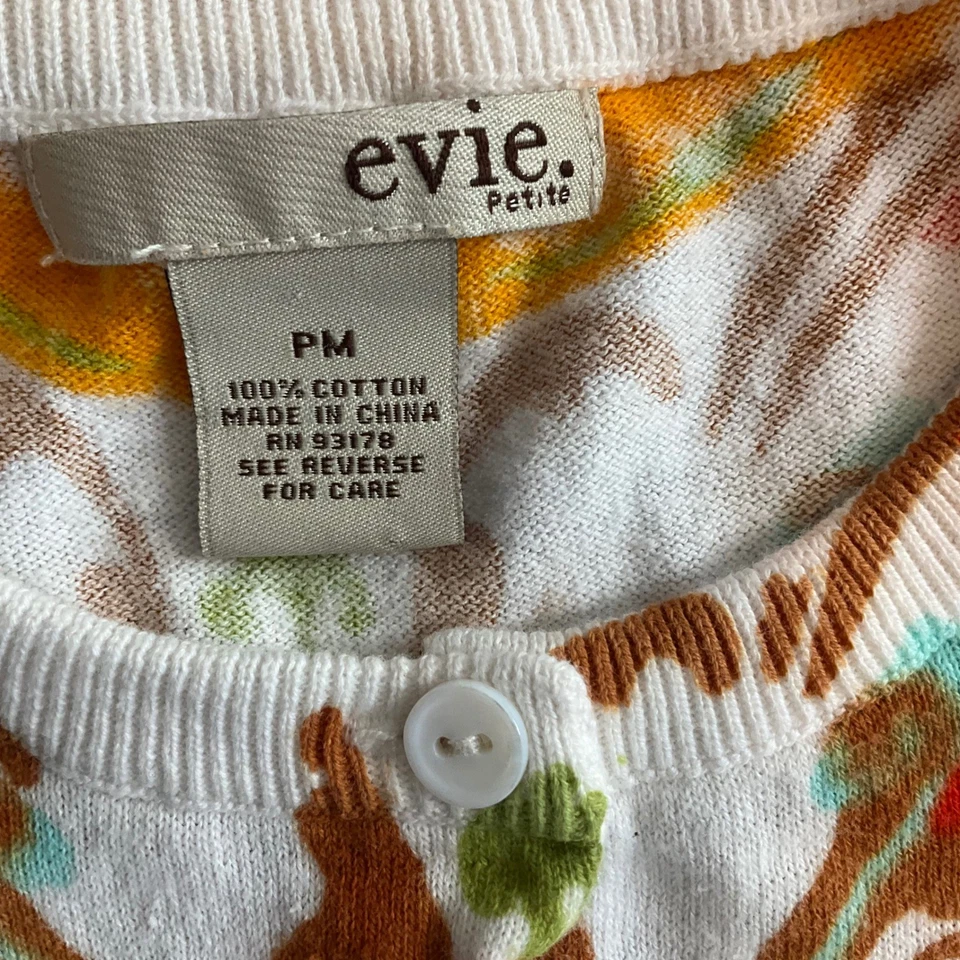 Cárdigan Suéter Evie Petite Para Mujer PM Estampado Paisley Colorido Mezcla de Algodón Foto 2 de 4