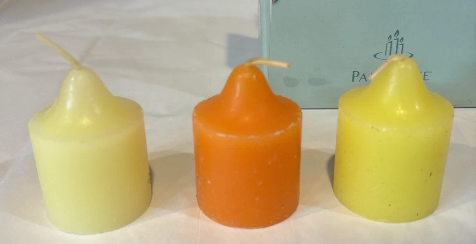 Lote de 6 velas votivas Partylite surtidas piña sidra manchada miel rocío Foto 4 de 4