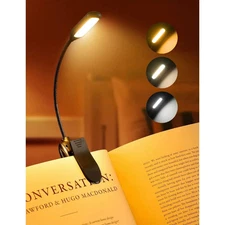 14 LED Reading Lights for Books in Bed, Book Light Clip on Rechargeable Portable