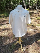 NWOT 95 Lacoste Classic Fit Mens Vanilla Cream Pullover Cotton Polo Shirt 3XL 8