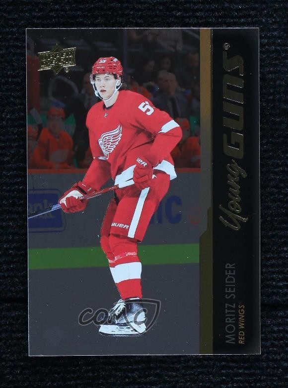 2021-22 Upper Deck Series 2 Young Guns Silver Foil Moritz Seider #469 Rookie RC