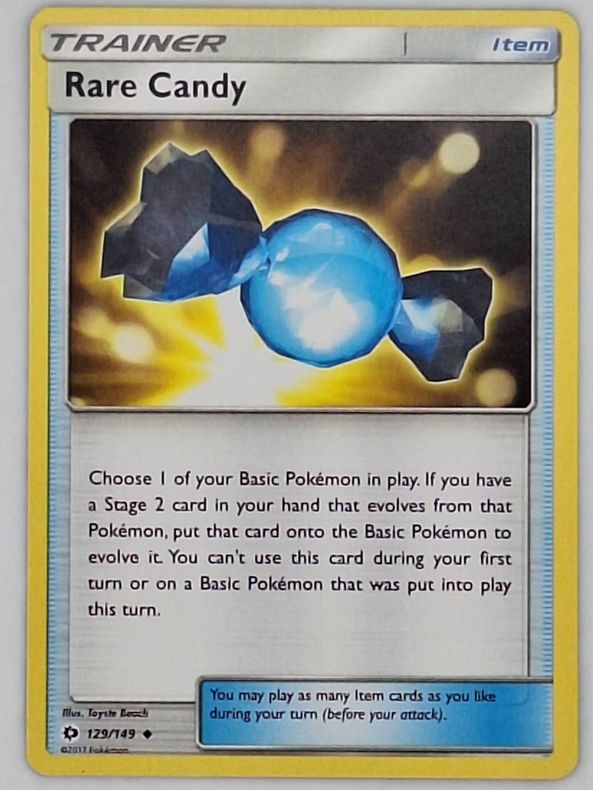 Rare Candy 129/149 Pokemon - Sun and Moon MP