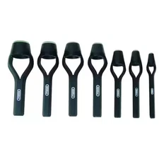 General Tools Hollow Steel Arch round Hole Punch Cutter Set 7 Pack Steel Tool