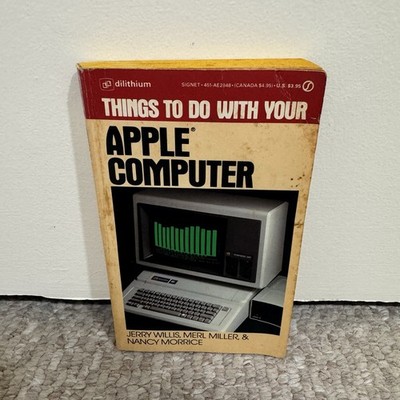 APPLE COMPUTER, Things To Do With Your, Paperback Vintage 1983 Rare