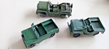 Matchbox Moko Landrover, Dinky Austin Champ and misc Plastic Jeep lot of 3