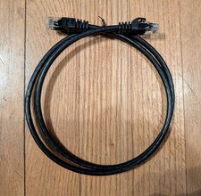 3- Foot Cat 6 Ethernet Cable - 10Gps - 26 Awg wire - Black - NEW 